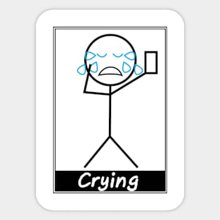 Crying Sticker